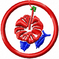 Flowers And Tree Embroidery Design 9